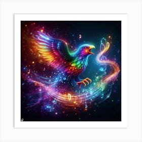 Bird Of Music Art Print