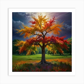 Autumn Tree Art Print