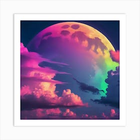 Full Moon In The Sky Art Print