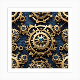 Steampunk Background 3 Art Print