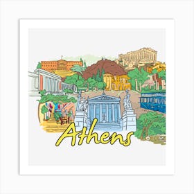 Athens Art Print