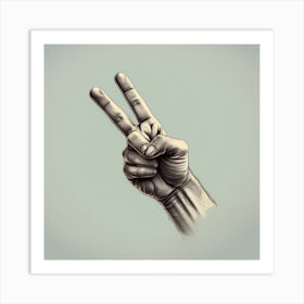 Peace Sign Art Print