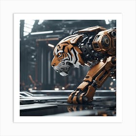 Robot Tiger Art Print