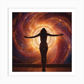 Nebula Goddess Art Print