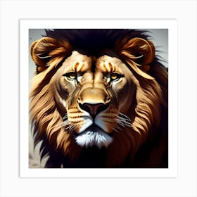 Lion Portrait Art Print