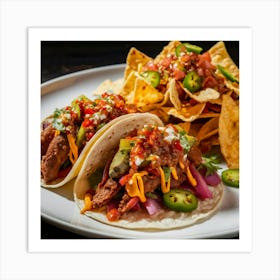 Tacos On A Plate Art Print