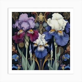 Irises Art Print