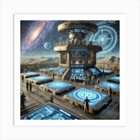 A Astronomical Observation Tower Asterian Syndicate 1024 Art Print