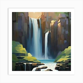 Waterfall 1 Art Print