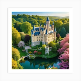 Castle In The Forest Art Print