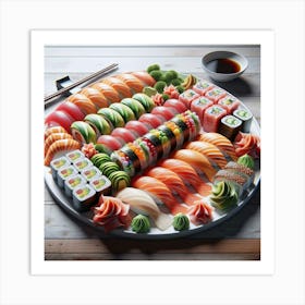 Sushi Platter Art Print