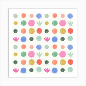 Happy Dots Print Art Print