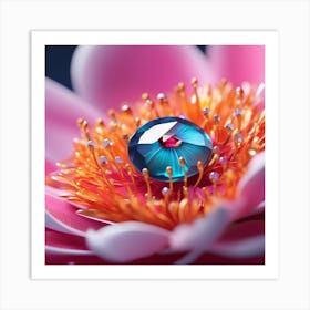 Lotus Flower gem Art Print