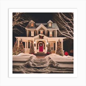 Christmas Home 1 Art Print