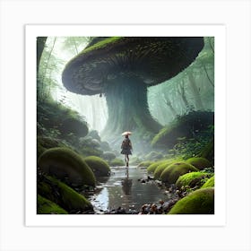 Mushroom Forest Art Print