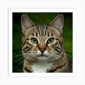 Tabby Cat Art Print