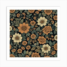 Floral Pattern 16 Art Print