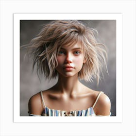 Portrait Of A Young Woman 2 Art Print