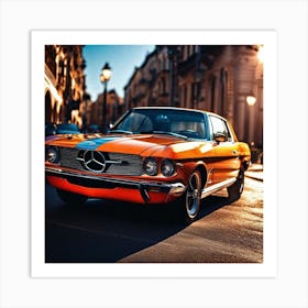 Mercedes Benz Mustang Art Print