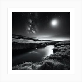 Night In The Valley Art Print