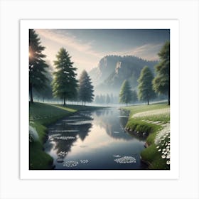 Landscape Painting 31 Art Print