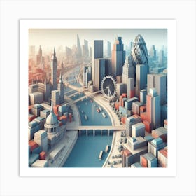 London Cityscape 1 Art Print