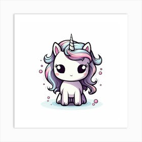 Cute Unicorn 599 Art Print