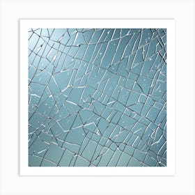 Broken Glass Background 12 Art Print