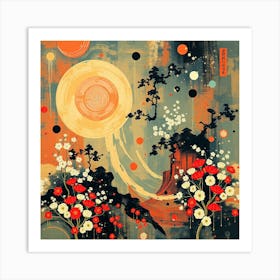 Asian Poppies Art Print