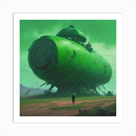 Futuristic Spaceship 1 Art Print