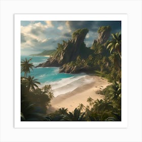 Tropical Island Art Print