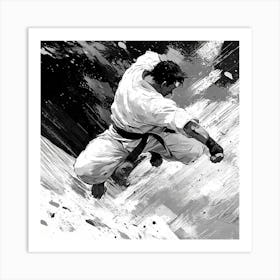 Karate 5 Art Print