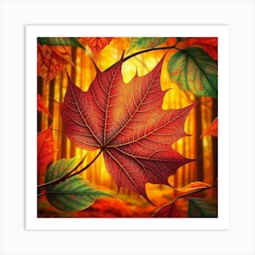 maple leaf Art Print
