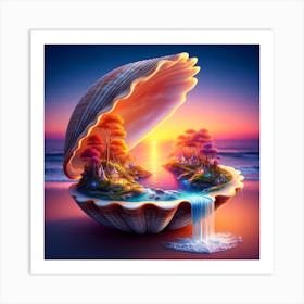 Seashell Art Art Print