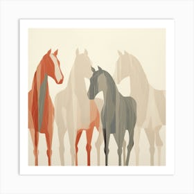 Abstract Equines Collection 69 Art Print
