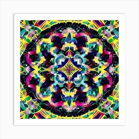 Psychedelic Mandala 7 Art Print