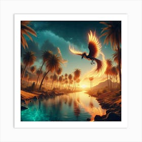 Phoenix Bird paintings art print 1 Art Print