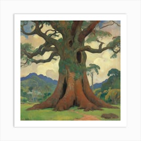 The Big Tree Te Raau Rahi 1891 Paul Gauguin Art Print 3 Art Print