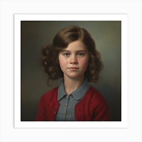 Portrait Of A Young Girl 4 Art Print