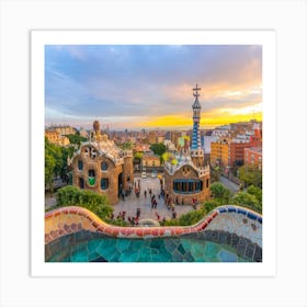 Barcelona, Spain Art Print