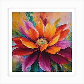 Flower Painting Art Print