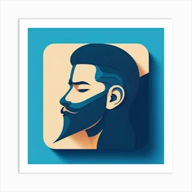 Portrait Of A Man With Beard Art Print