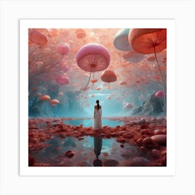 Jellyfish Fields Art Print