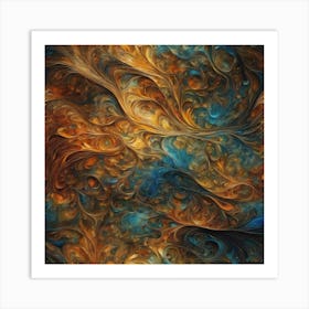 Abstract Swirls Art Print