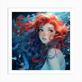 Little Mermaid inspired Art Print