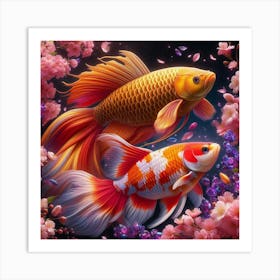 Koi Fishes 1 Art Print