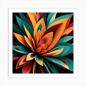 Paper Flower 1 Art Print