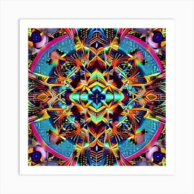 Psychedelic Mandala 5 Art Print