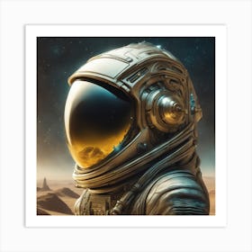 Astronaut In Space Art Print