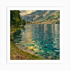 On Lake Attersee, Gustav Klimt 8 Art Print